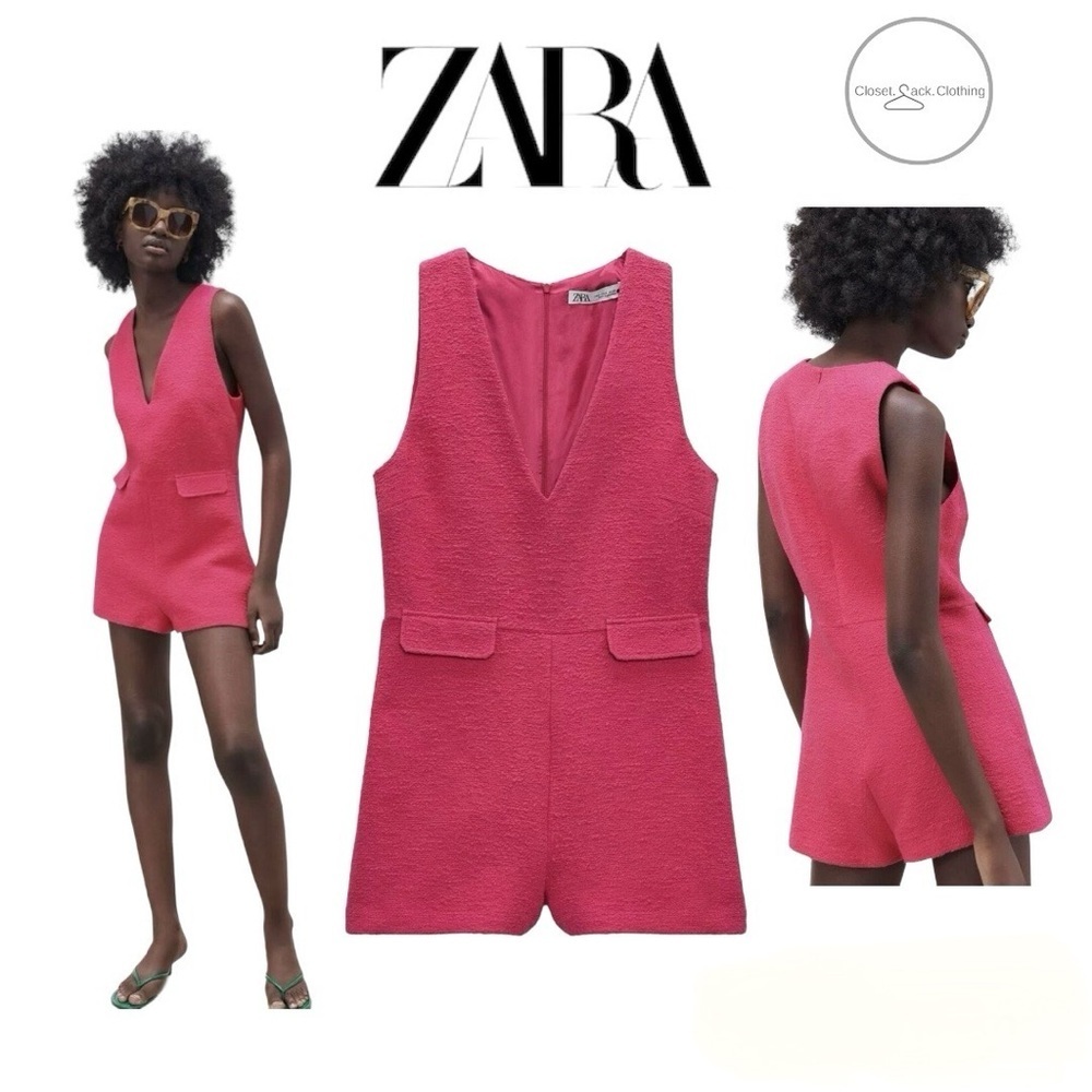 ZARA Textured Jumpsuit Size Small